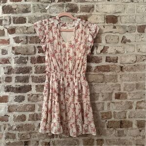 Floral Print V-Neck Dress